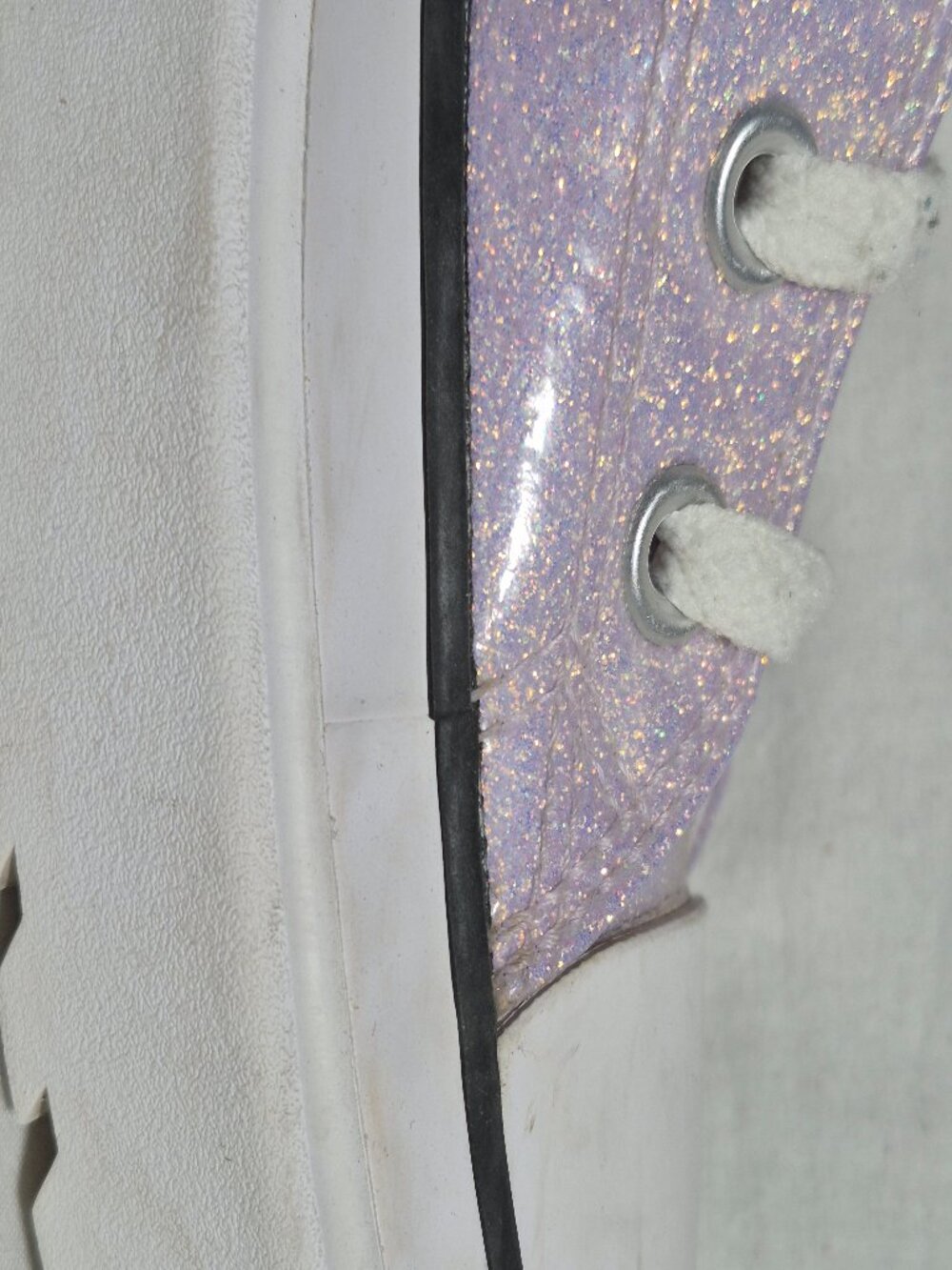 Converse Chuck Lugged Lift Women Kid Hi Purple Glitter Sneakers Size Y 6.5 W 8.5 - Picture 3 of 16